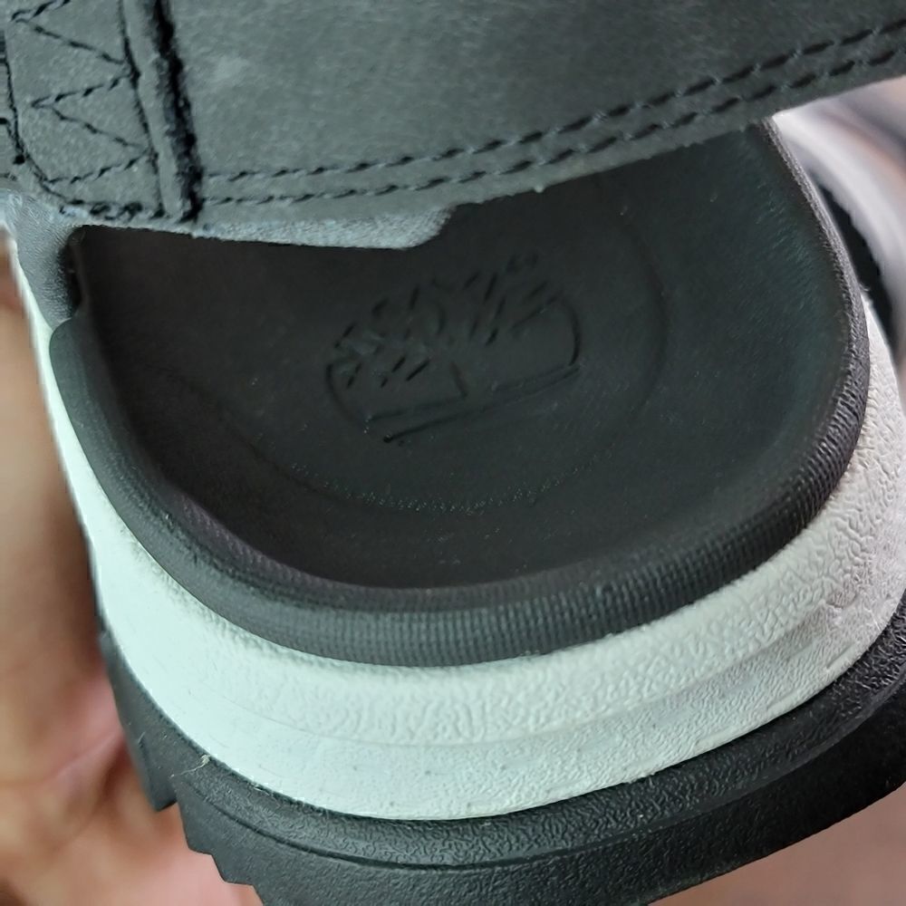 Timberland Garrison Trail Sandals Black Leather Comfort Men's Shoes Boots Gray - Picture 4 of 13